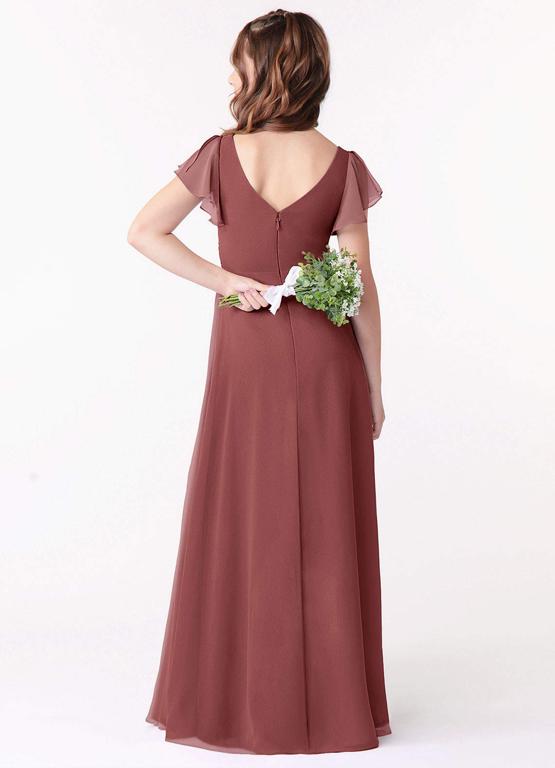 Azazie Omari Junior Bridesmaid Dress In Amethyst Azazie