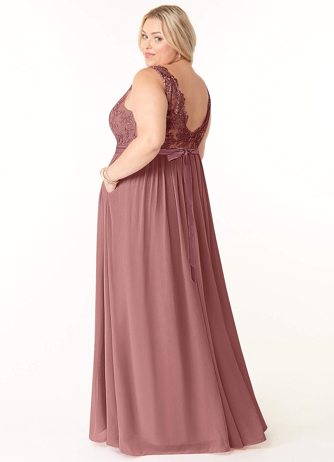 Azazie Elly Desert Rose Bridesmaid Dresses Azazie