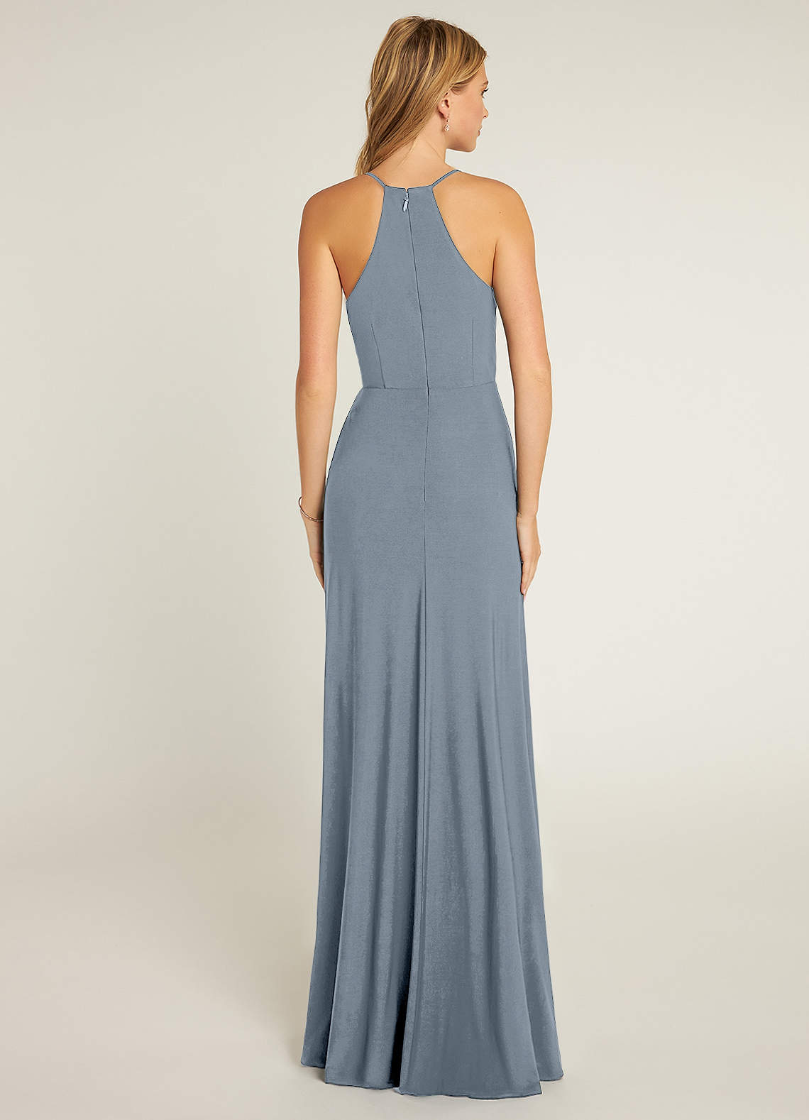 Dusty Blue Azazie Shalae Bridesmaid Dresses Azazie