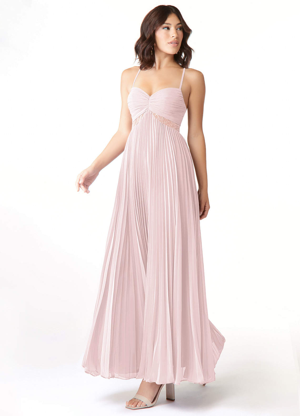 Azazie Devyn Blushing Pink Bridesmaid Dresses Azazie