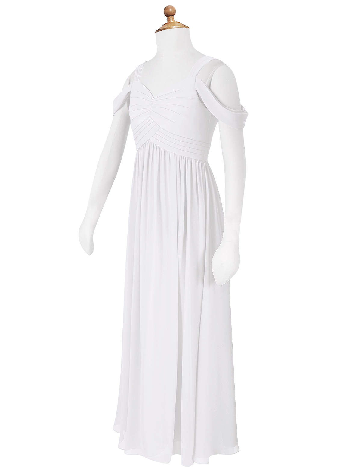 White Azazie Lianne Jbd Junior Bridesmaid Dresses Azazie