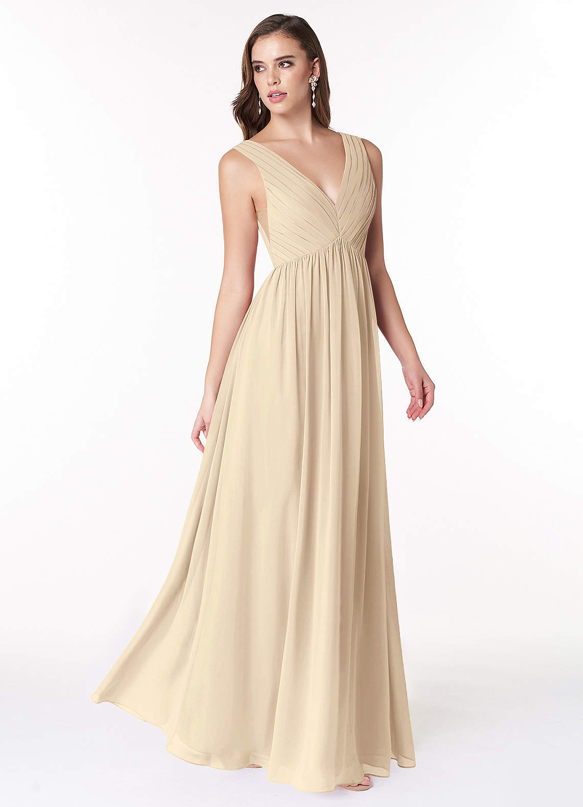 Champagne Azazie Ranvie Bridesmaid Dresses Azazie