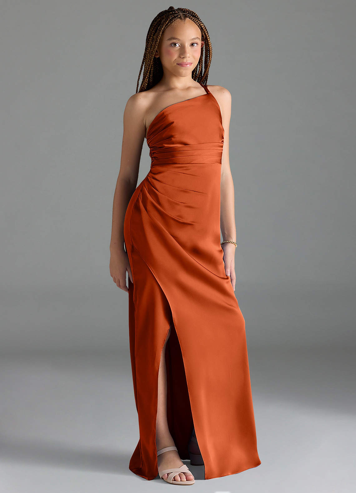 Azazie Eren Junior Bridesmaid Dress In Paprika Azazie