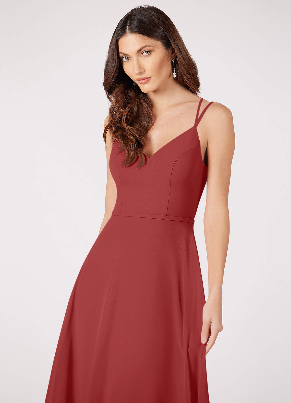 Rust Azazie Janine Bridesmaid Dresses Azazie