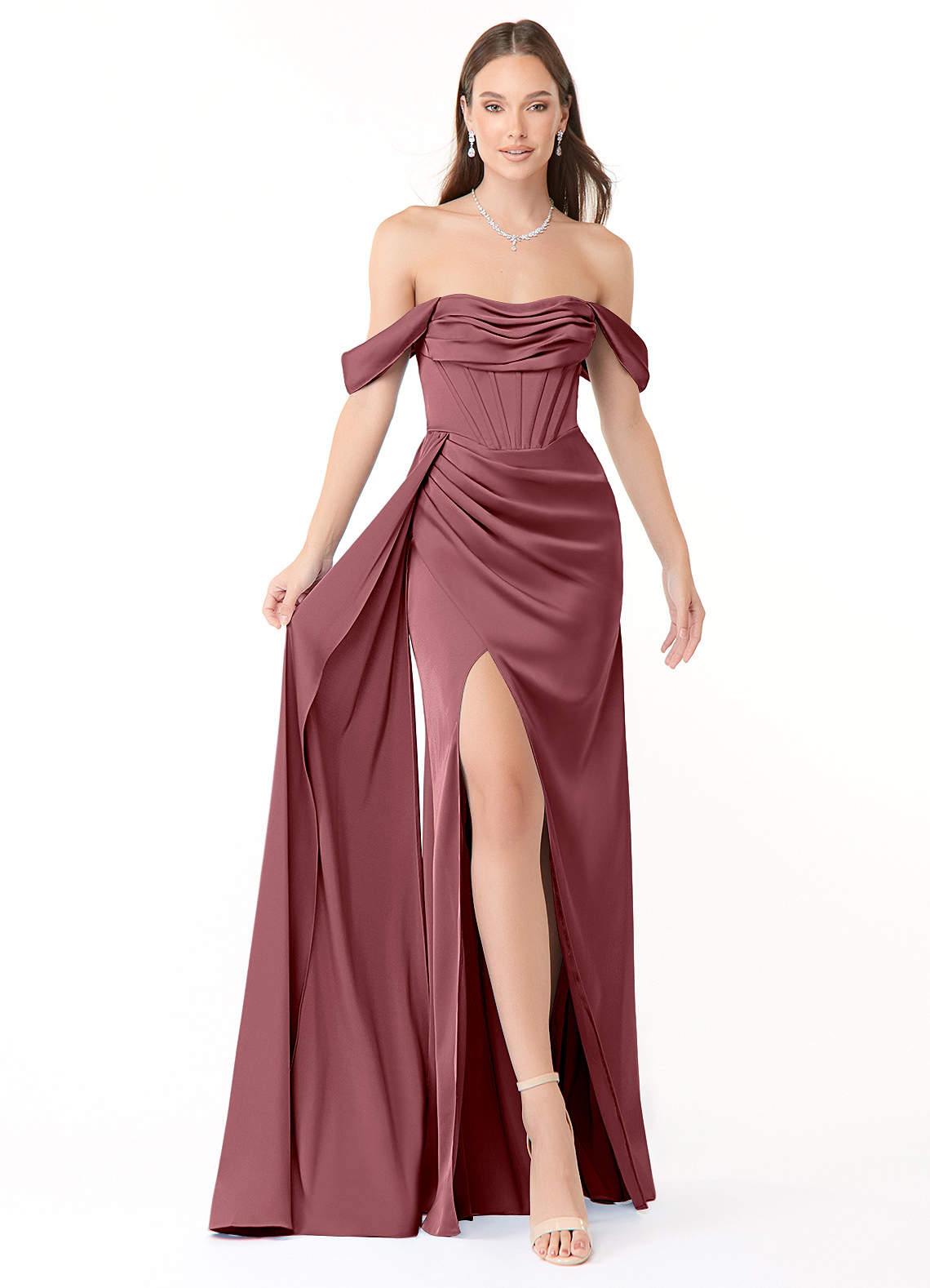 Azazie Amyra Desert Rose Bridesmaid Dresses Azazie Au