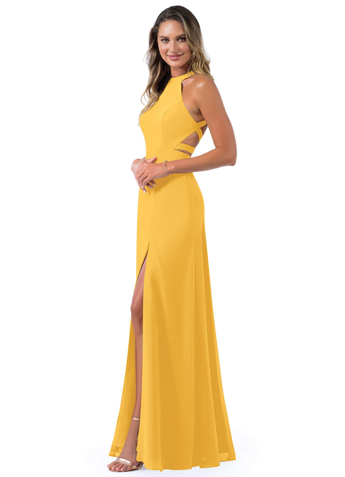 Marigold Azazie Clarice Bridesmaid Dresses Azazie