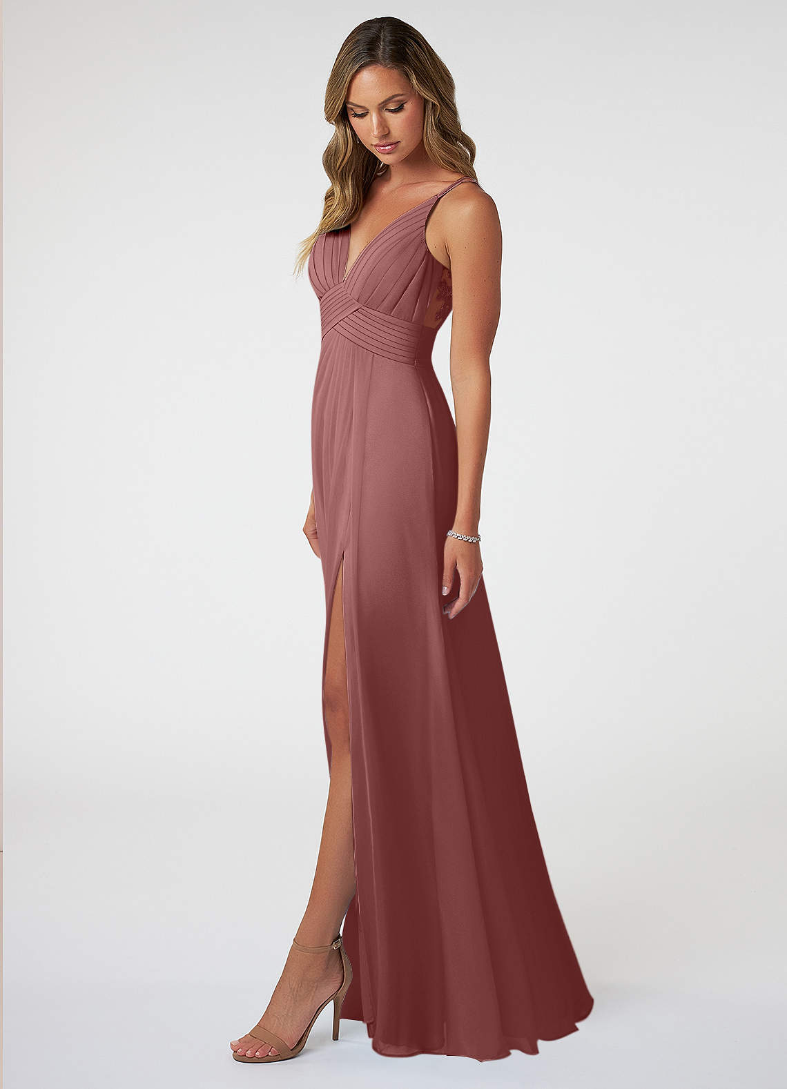 Desert Rose Azazie Maren Allure Bridesmaid Dresses Azazie