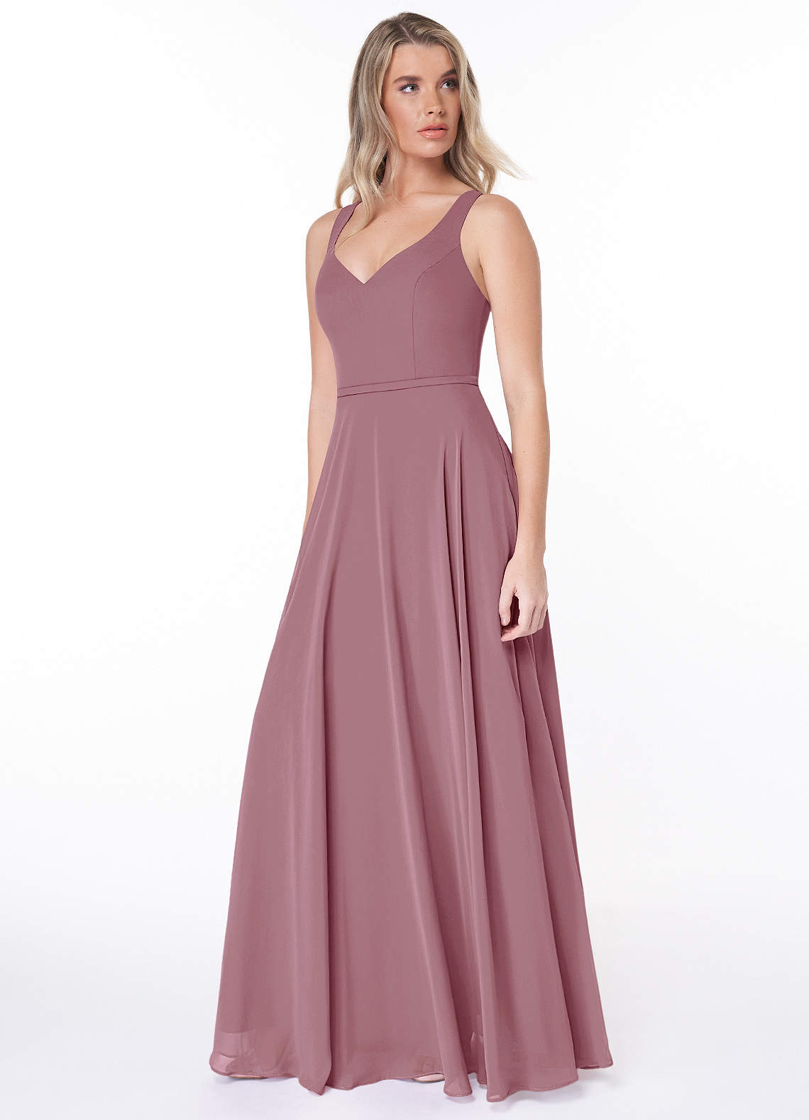 Vintage Mauve Azazie Briena Bridesmaid Dresses Azazie