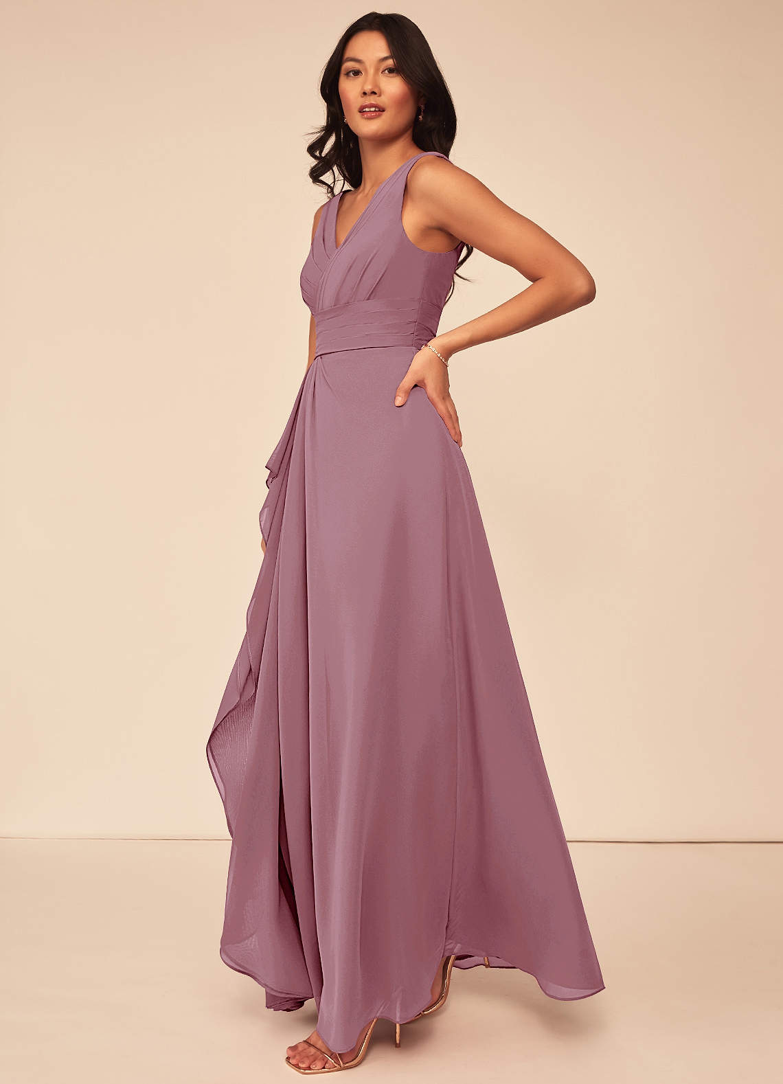 Vintage Mauve Azazie Julianna Bridesmaid Dresses Azazie