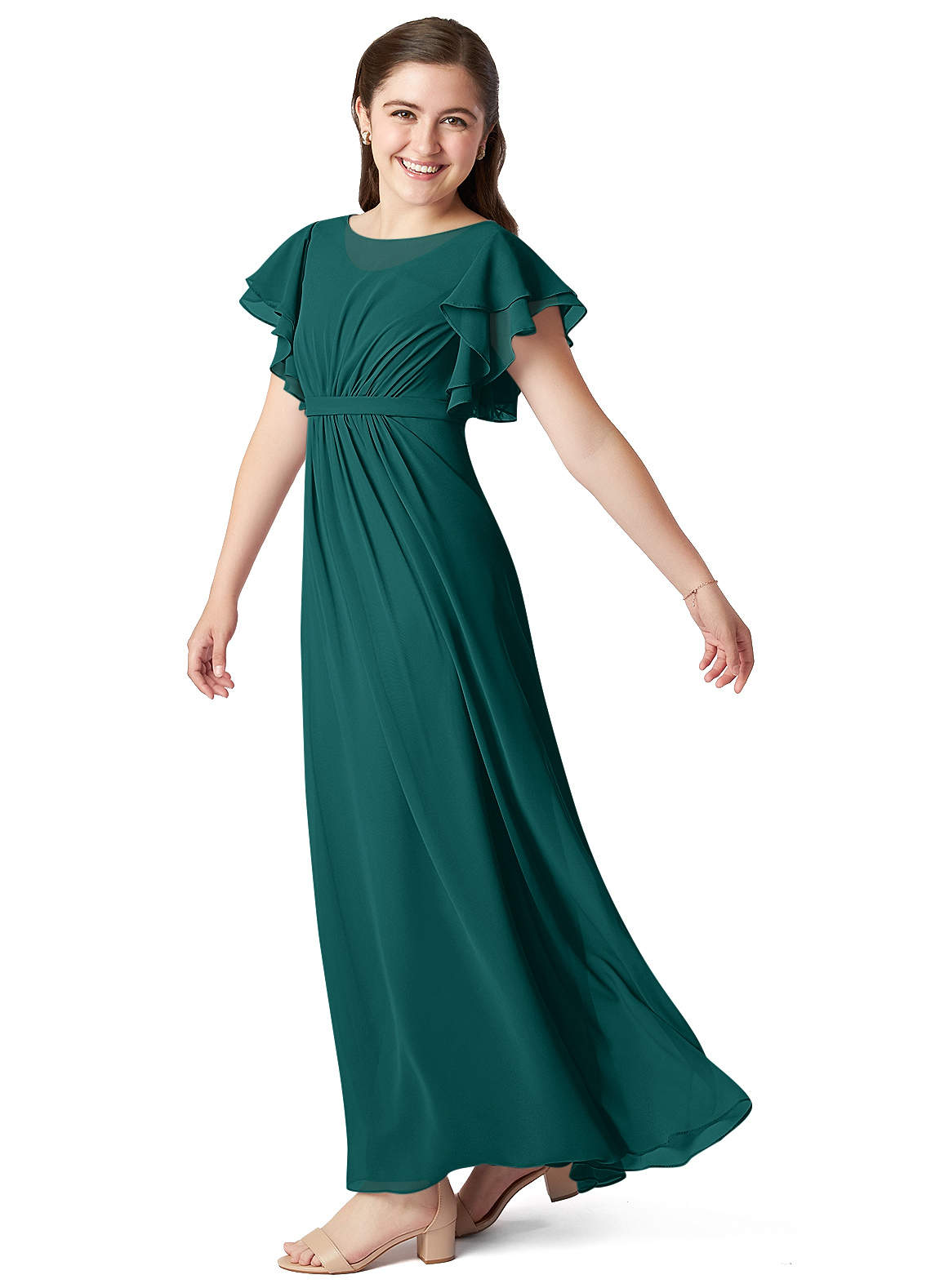 Peacock Azazie Daphne Jbd Junior Bridesmaid Dresses Azazie