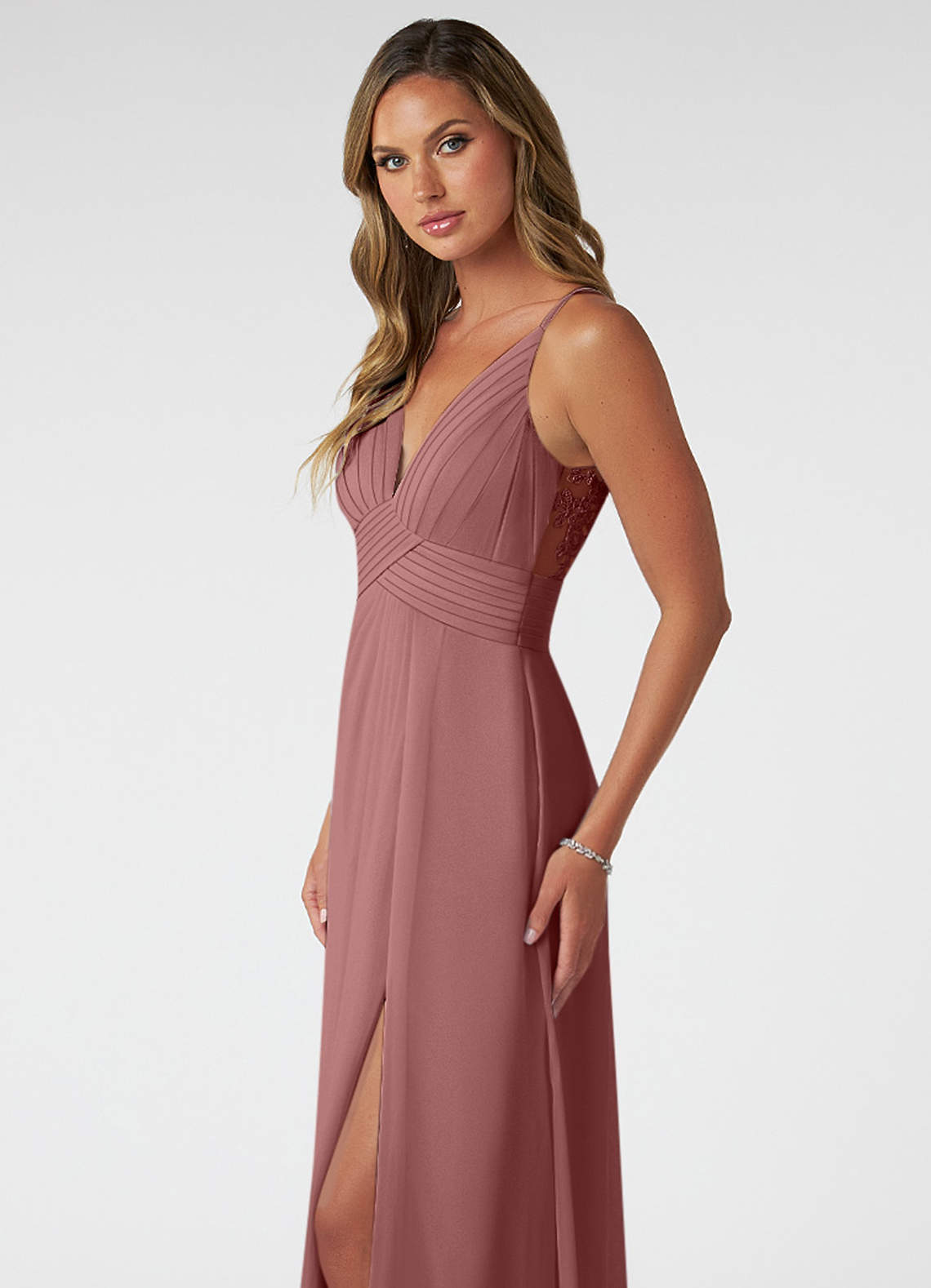 Desert Rose Azazie Maren Allure Bridesmaid Dresses Azazie