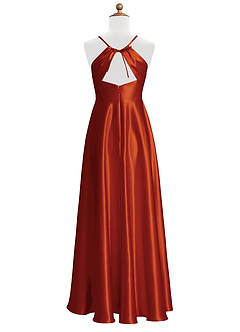 Azazie Avelina Junior Bridesmaid Dress In Paprika Azazie