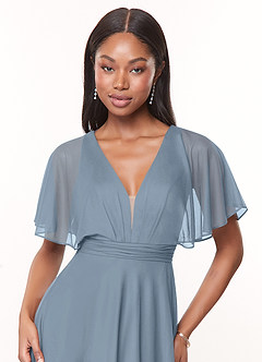 Azazie Tinsley Dusty Blue Bridesmaid Dresses Azazie