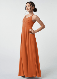 Azazie Avelina Junior Bridesmaid Dress In Cinnamon Azazie