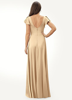 Azazie Omari Champagne Bridesmaid Dresses Azazie