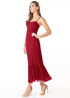 Azazie Justina Scarlet Bridesmaid Dresses Azazie