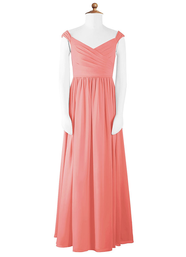 Coral Azazie Camilla Jbd Junior Bridesmaid Dresses Azazie