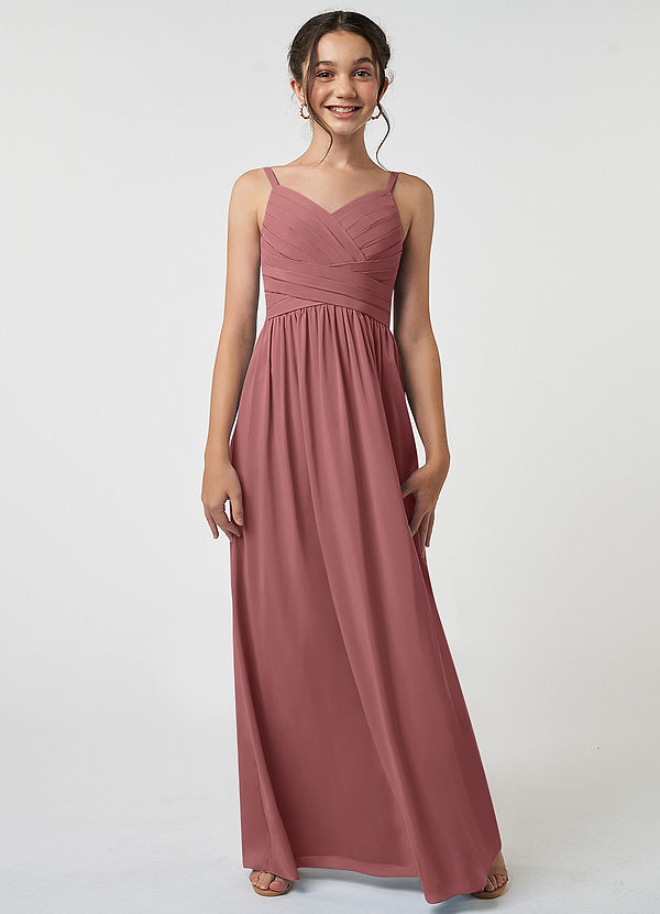 Desert Rose Azazie Christina JBD Junior Bridesmaid Dresses Azazie