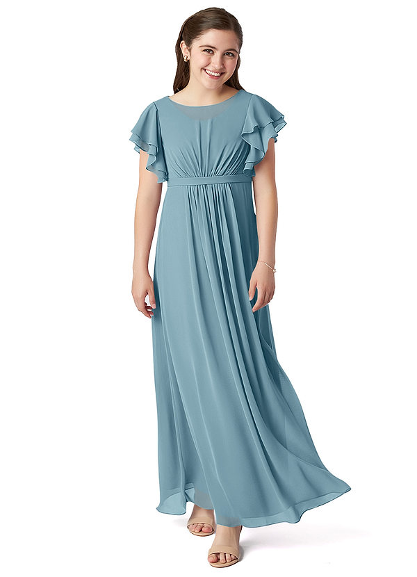 Moody Blue Azazie Daphne Jbd Junior Bridesmaid Dresses Azazie