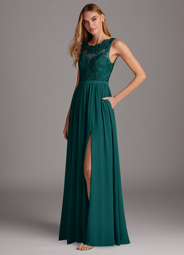 Azazie Elly Peacock Bridesmaid Dresses Azazie