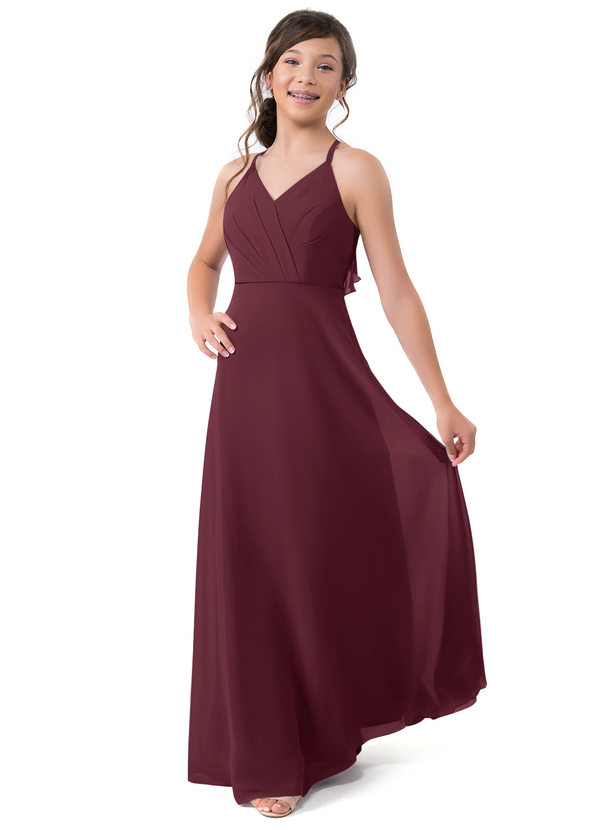 Cabernet Azazie Paisley Jbd Junior Bridesmaid Dresses Azazie