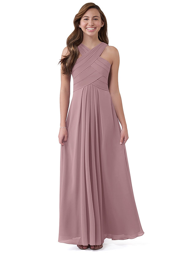 Dusty Rose Azazie Kaleigh JBD Junior Bridesmaid Dresses Azazie