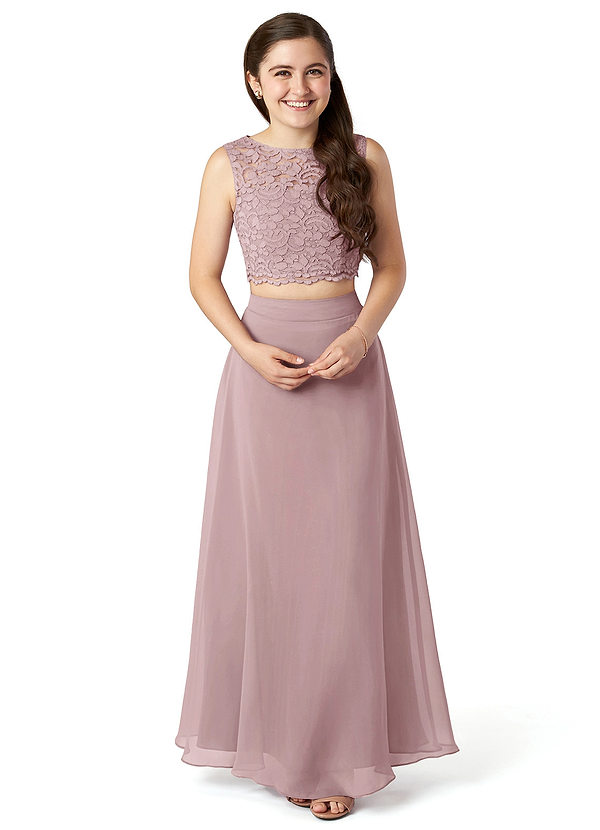 Dusty Rose Azazie Shae Jbd Junior Bridesmaid Dresses Azazie