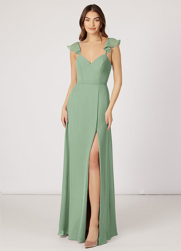 Matcha Azazie Everett Bridesmaid Dresses Azazie