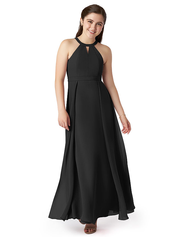 Black Azazie Melody Jbd Junior Bridesmaid Dresses Azazie