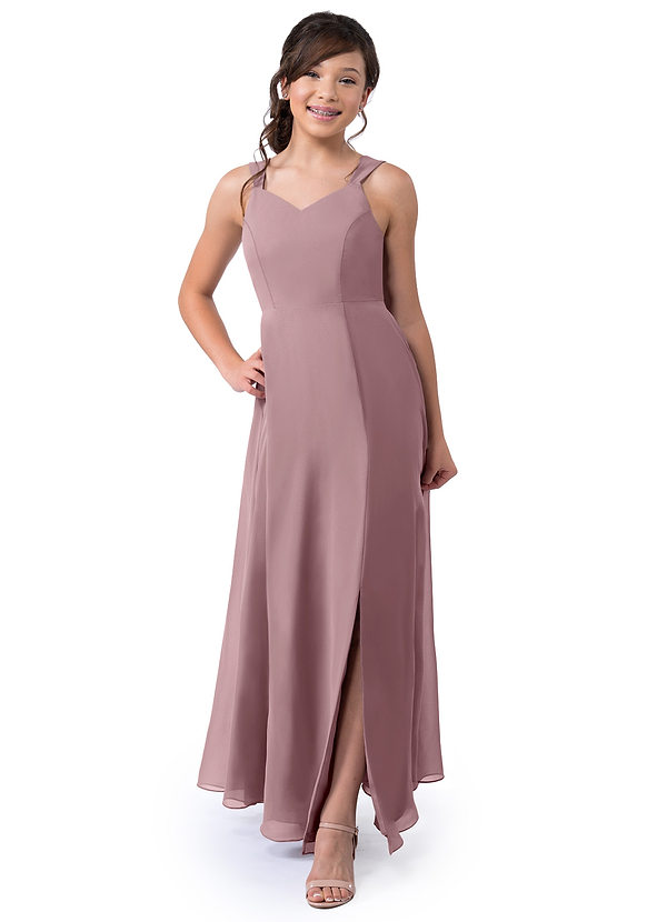 Dusty Rose Azazie Julie Jbd Junior Bridesmaid Dresses Azazie