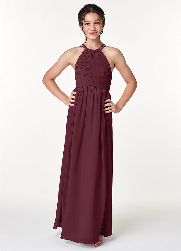 Cabernet Azazie Melinda Jbd Junior Bridesmaid Dresses Azazie