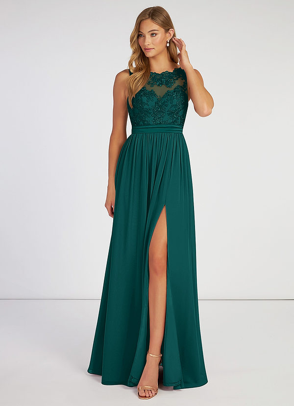 Peacock Azazie Elly Bridesmaid Dresses Azazie