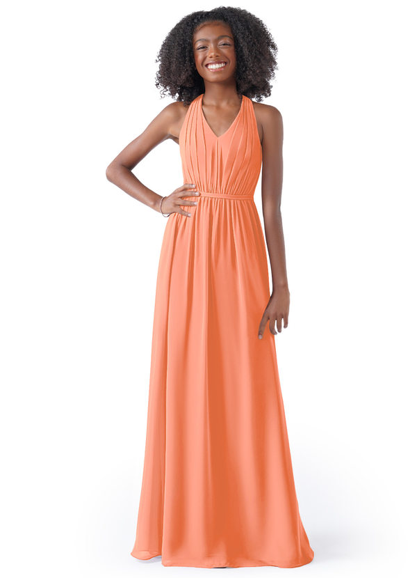 Sunset Azazie Nikka Jbd Junior Bridesmaid Dresses Azazie