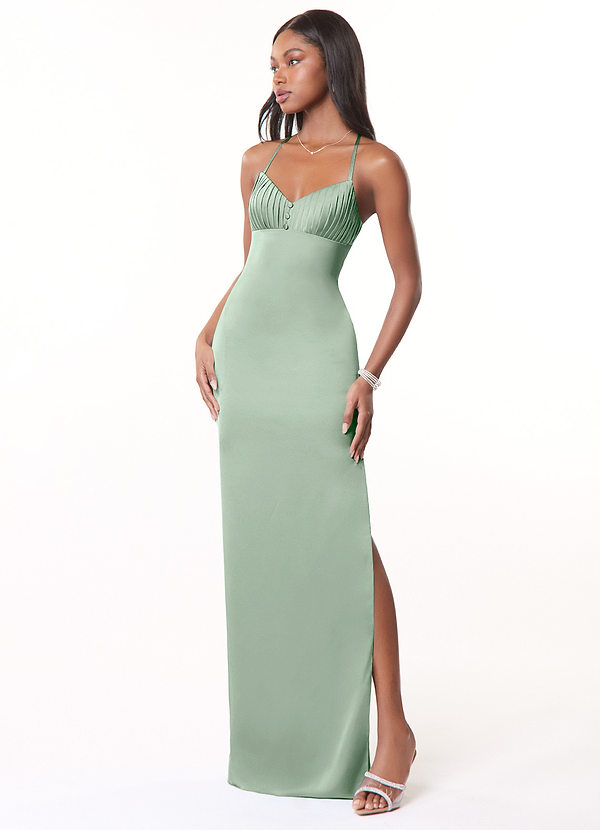 Azazie Marlene Agave Bridesmaid Dresses Azazie