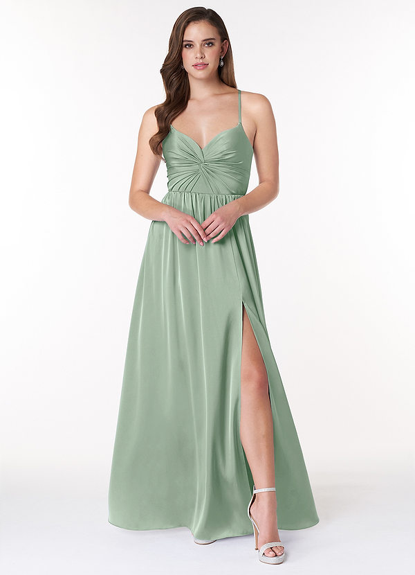 Agave Azazie Raya Stretch Satin Dress Bridesmaid Dresses Azazie