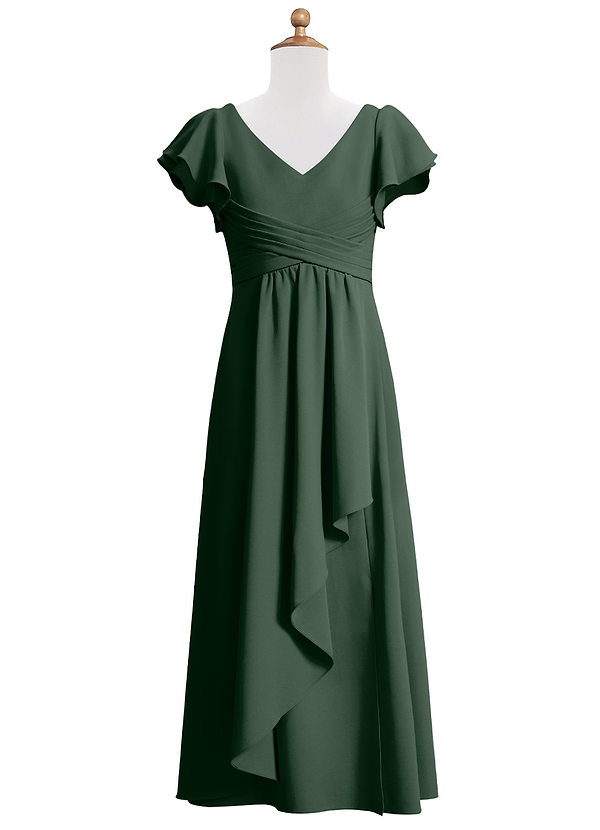 Azazie Omari Junior Bridesmaid Dress In Eucalyptus Azazie IE