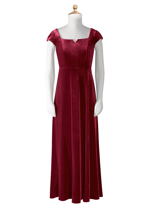 Burgundy Azazie Gabi Jbd Junior Bridesmaid Dresses Azazie