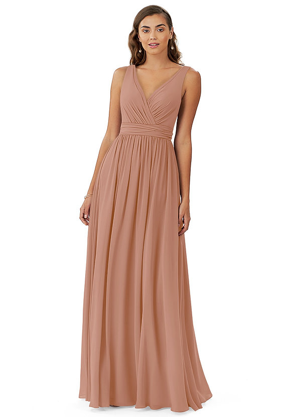 Champagne Rose Azazie Kora Bridesmaid Dresses Azazie