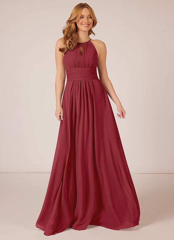 Pomegranate Azazie Bonnie Bridesmaid Dresses Azazie