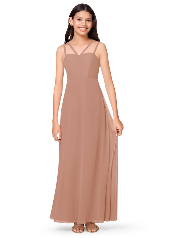 Champagne Rose Azazie Harley Jbd Junior Bridesmaid Dresses Azazie