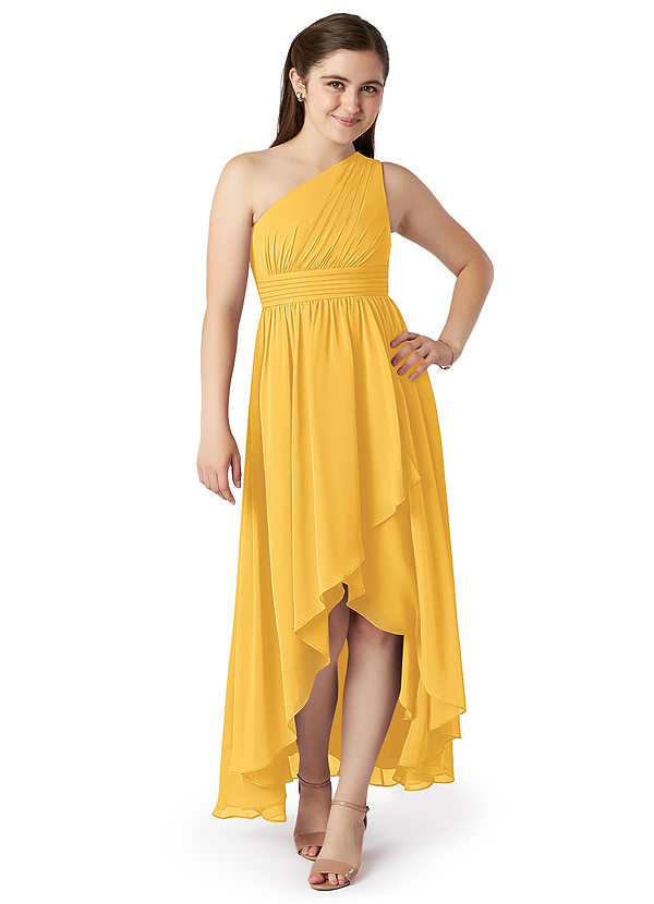 Marigold Azazie Mathilda Jbd Junior Bridesmaid Dresses Azazie