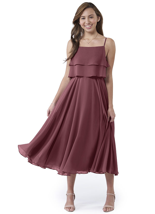 Sangria Azazie Ensley Junior Bridesmaid Dresses Azazie