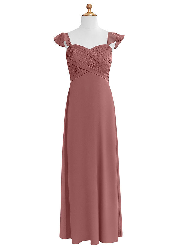 Desert Rose Azazie Keanna JBD Junior Bridesmaid Dresses Azazie