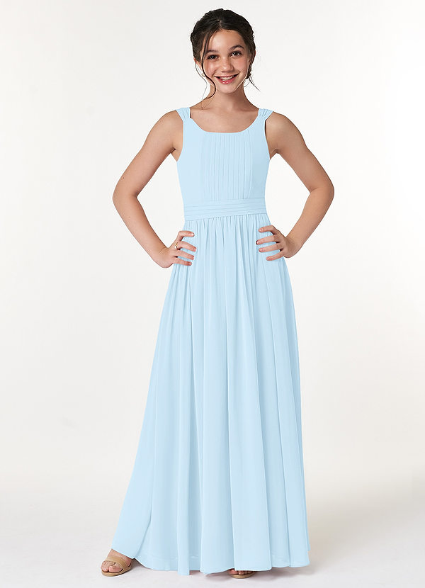 Sky Blue Azazie Tiana Jbd Junior Bridesmaid Dresses Azazie