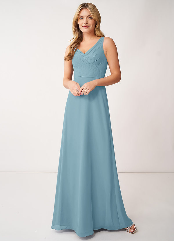 Moody Blue Azazie Nala Bridesmaid Dresses Azazie