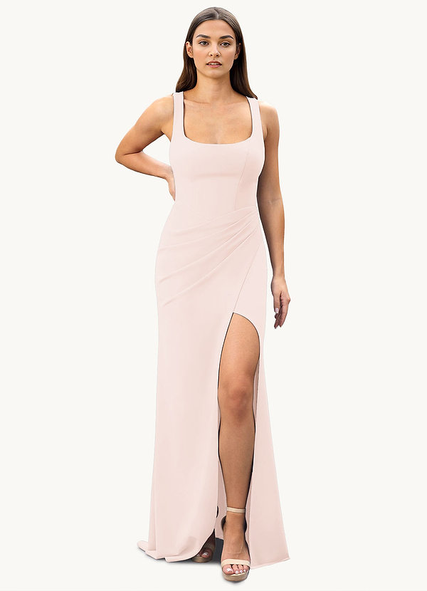 Blushing Pink Azazie Mero Bridesmaid Dresses Azazie