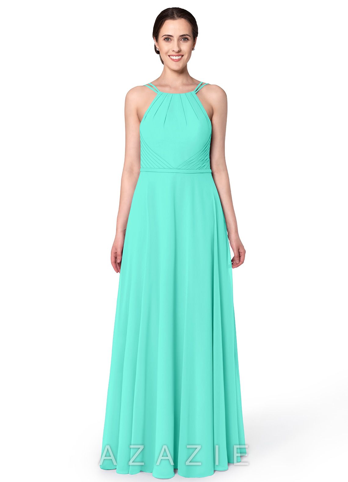 Purple and Turquoise Blue Bridesmaid Dresses