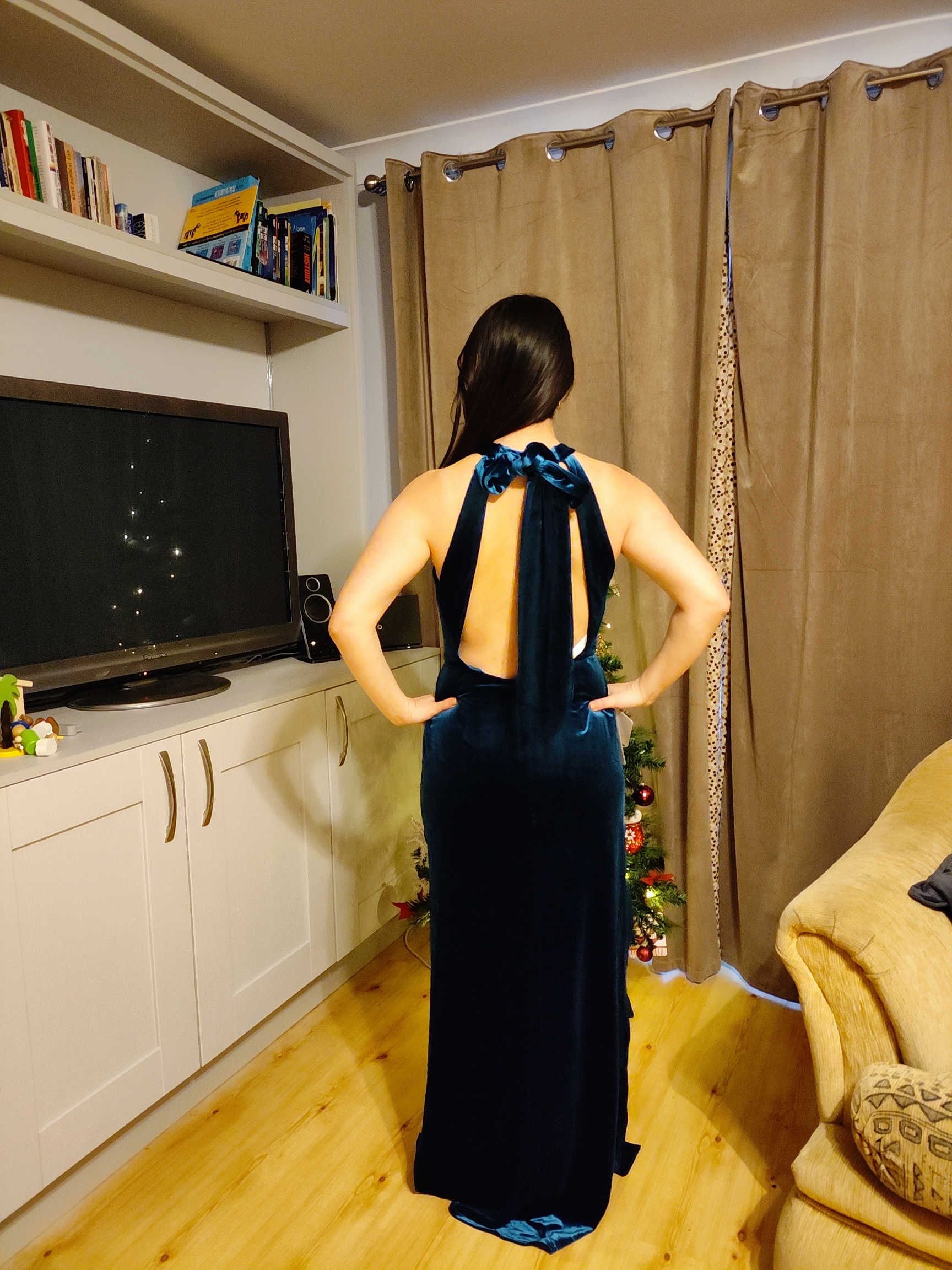 chinese dress ladies DEAR EMILIA Opulent Events Satin Maxi Dress Champagne