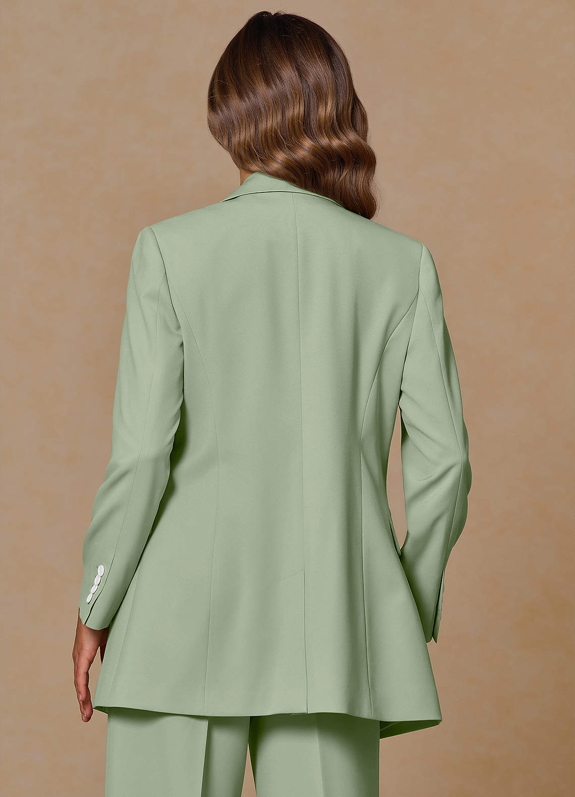 front Rowan Dusty Sage Refined Weave Performance 3-Piece Suit