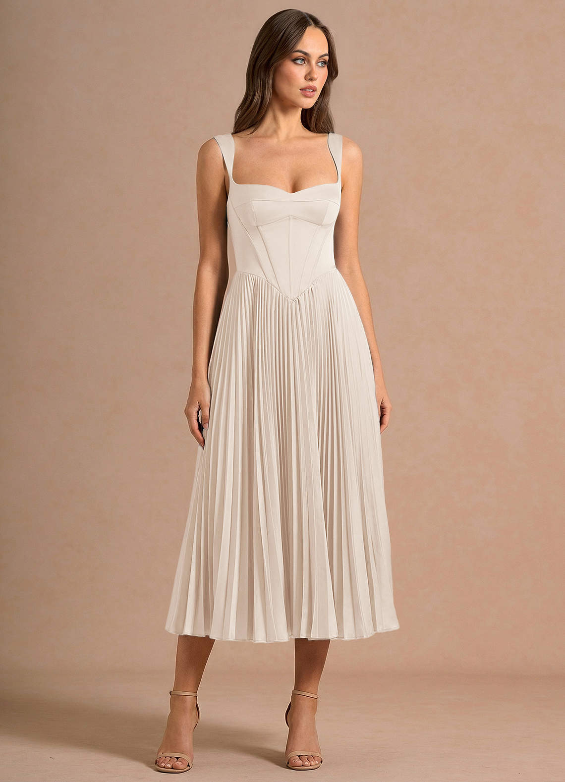 Avenelle Cream Mid Dress image2